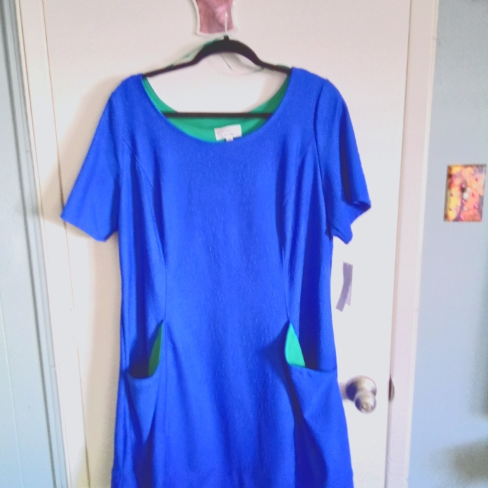 Top/dress royal blue looks great on every skin tone.  Size 1X